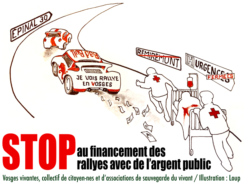 Stop au financement des rallyes — Urgences fermées